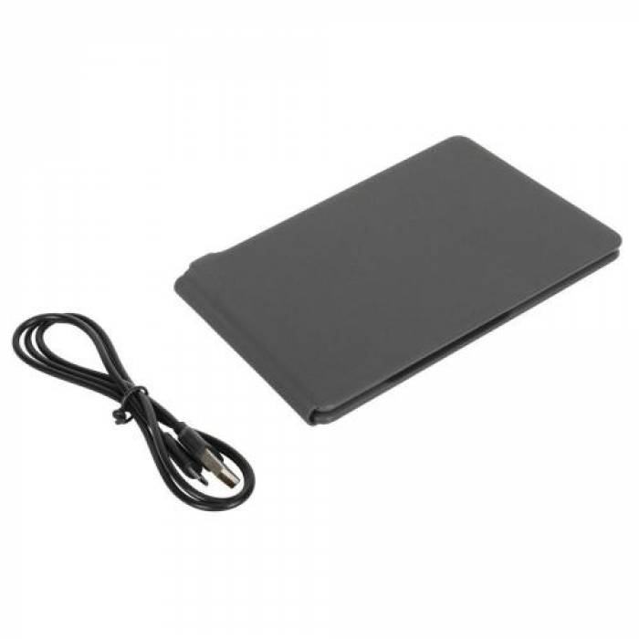 Tastatura Wireless Targus Antimicrobial Folding Ergo, Bluetooth, Black