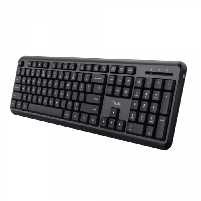 Tastatura Wireless TRUST ODY, USB, Black