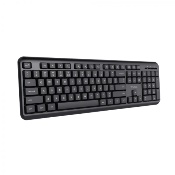 Tastatura Wireless TRUST ODY, USB, Black