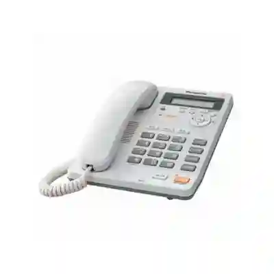 Telefon analogic Panasonic KX-TS880FXW cu caller ID, speaker, Alb
