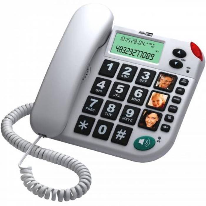 Telefon Fix Maxcom KXT480, White