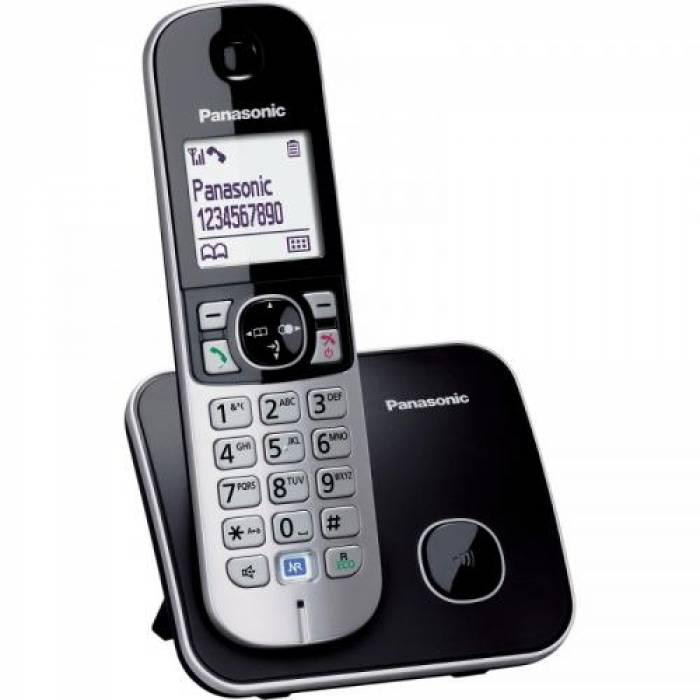 Telefon Fix Panasonic Dect KX-TG6811FXB, black