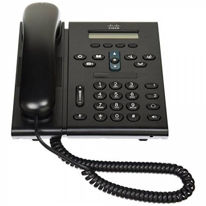 Telefon IP Cisco 6821, 2 Lini, PoE, Black