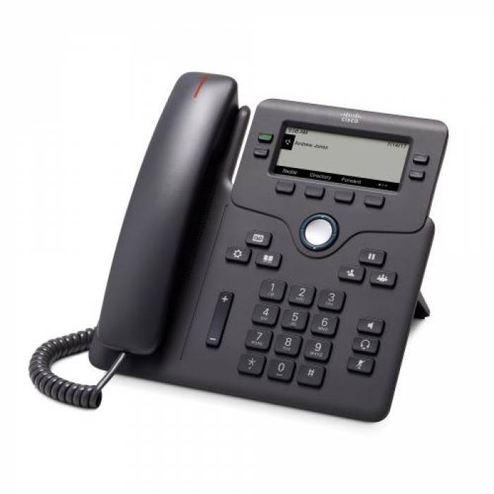 Telefon IP Cisco 6841, 4 Lini, Black