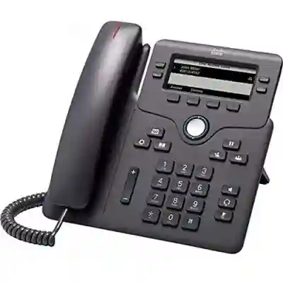 Telefon IP Cisco 6851, 4 Lini, PoE, Charcoal