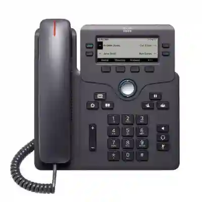 Telefon IP Cisco 6851, 4 Lini, PoE, Charcoal