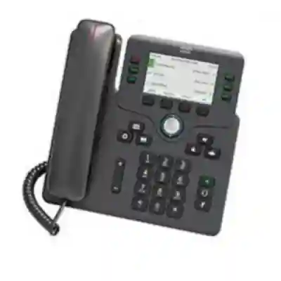 Telefon IP Cisco 6871, 6 Lini, PoE, Charcoal