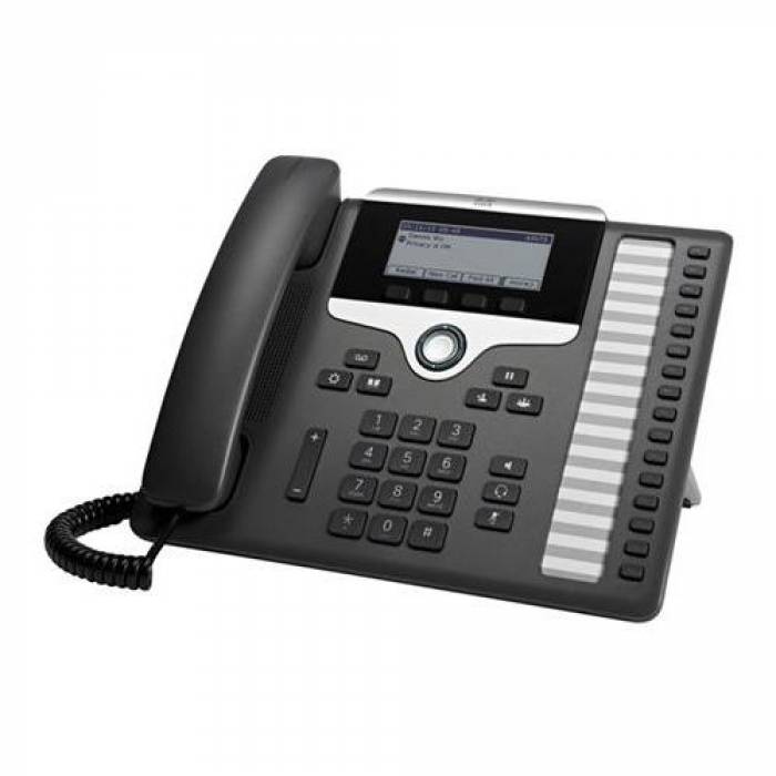 Telefon IP Cisco 7861 with MPP, 16 Lini, PoE, Charcoal