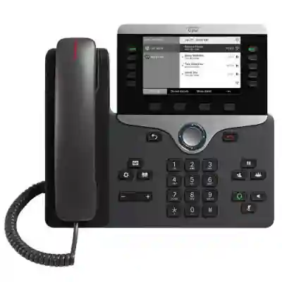 Telefon IP Cisco 8811 with MPP, 5 Lini, PoE, Charcoal