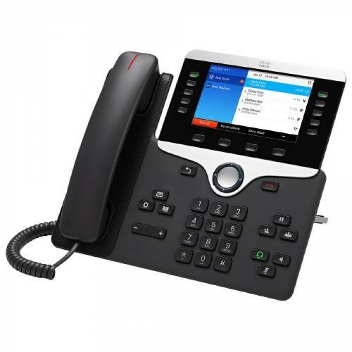 Telefon IP Cisco 8841, 5 Lini, PoE, Charcoal