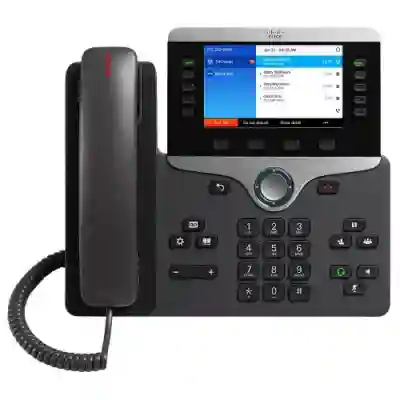 Telefon IP Cisco 8841 with MPP, 5 Lini, PoE, Charcoal