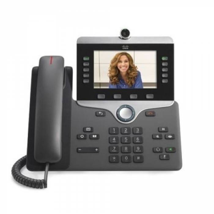 Telefon IP Cisco 8845, 5 Lini, PoE, Charcoal