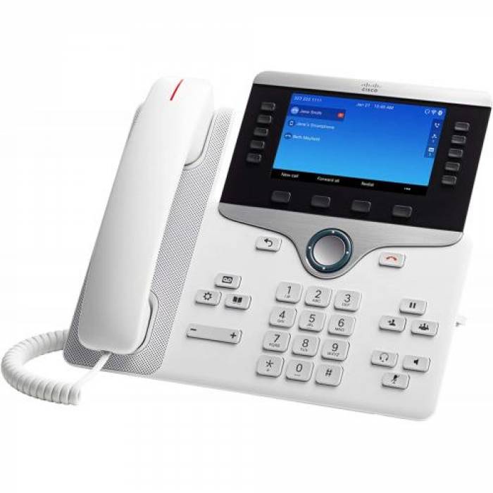 Telefon IP Cisco 8861, 5 Lini, PoE, White