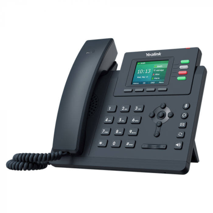 Telefon IP Yealink SIP-T33G, 4 Conturi SIP, PoE, Classic Grey Telefon IP Yealink SIP-T33G, 4 Conturi SIP, PoE, Classic Grey