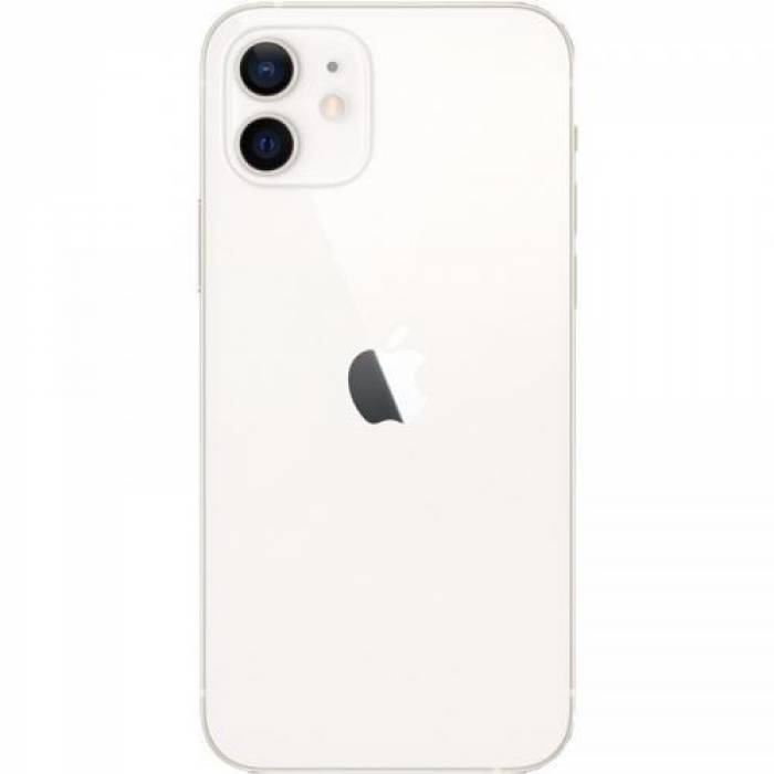 Telefon Mobil Apple iPhone 12, Dual SIM, 128GB, 4GB RAM, 5G, White