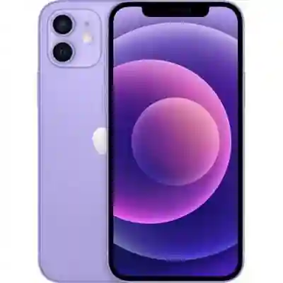 Telefon Mobil Apple iPhone 12, Dual SIM, 256GB, 4GB RAM, 5G, Purple