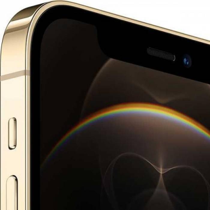 Telefon Mobil Apple iPhone 12 Pro, Dual SIM, 512GB, 6GB RAM, 5G, Gold
