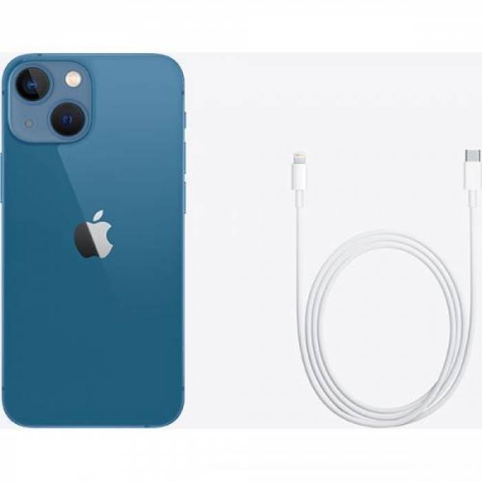 Telefon Mobil Apple iPhone 13 Mini, Dual SIM Hybrid, 128GB, 4GB RAM, 5G, Blue
