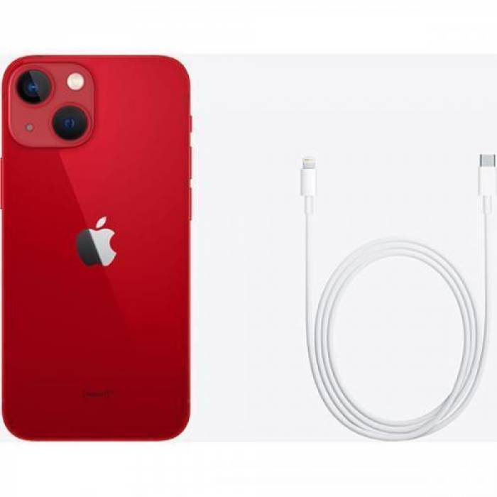 Telefon Mobil Apple iPhone 13 Mini, Dual SIM Hybrid, 128GB, 4GB RAM, 5G, Red