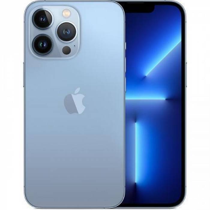 Telefon Mobil Apple iPhone 13 Pro, Dual SIM Hybrid, 1TB, 6GB RAM, 5G, Sierra Blue Telefon Mobil Apple iPhone 13 Pro, Dual SIM Hybrid, 1TB, 6GB RAM, 5G, Sierra Blue