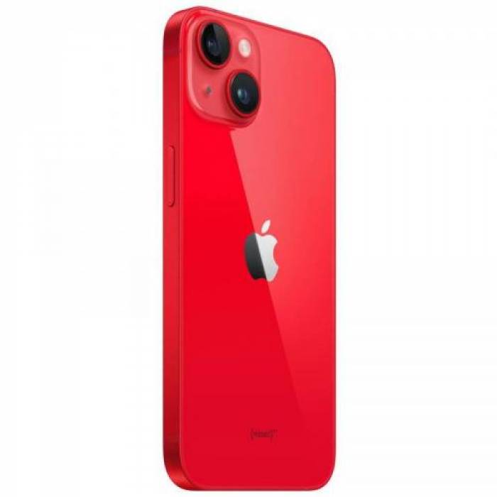 Telefon Mobil Apple iPhone 14, Dual SIM Hybrid, 128GB, 6GB RAM, 5G, Red