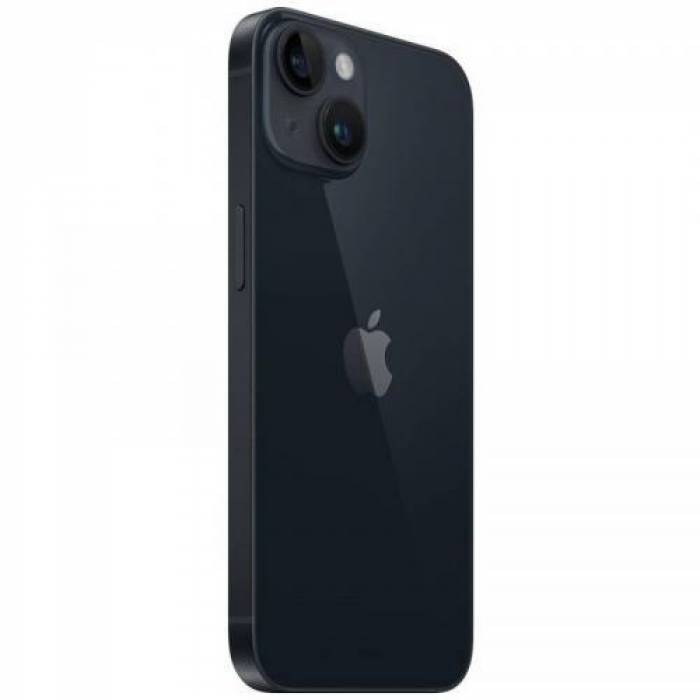Telefon Mobil Apple iPhone 14, Dual SIM Hybrid, 256GB, 6GB RAM, 5G, Midnight