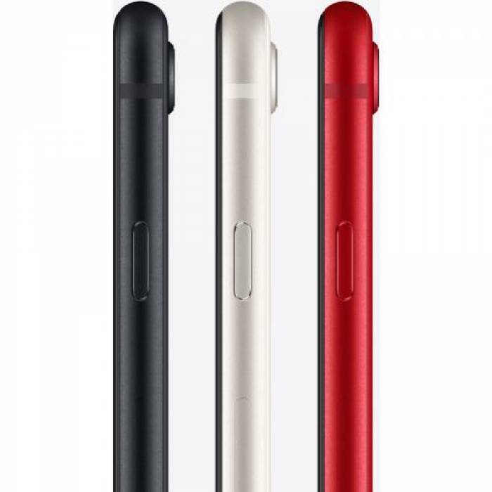 Telefon Mobil Apple iPhone SE 3 (2022), Dual SIM Hybrid 256GB, 4GB RAM, 5G, Starlight