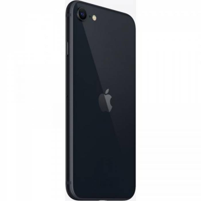 Telefon Mobil Apple iPhone SE 3 (2022), Dual SIM Hybrid 64GB, 4GB RAM, 5G, Midnight