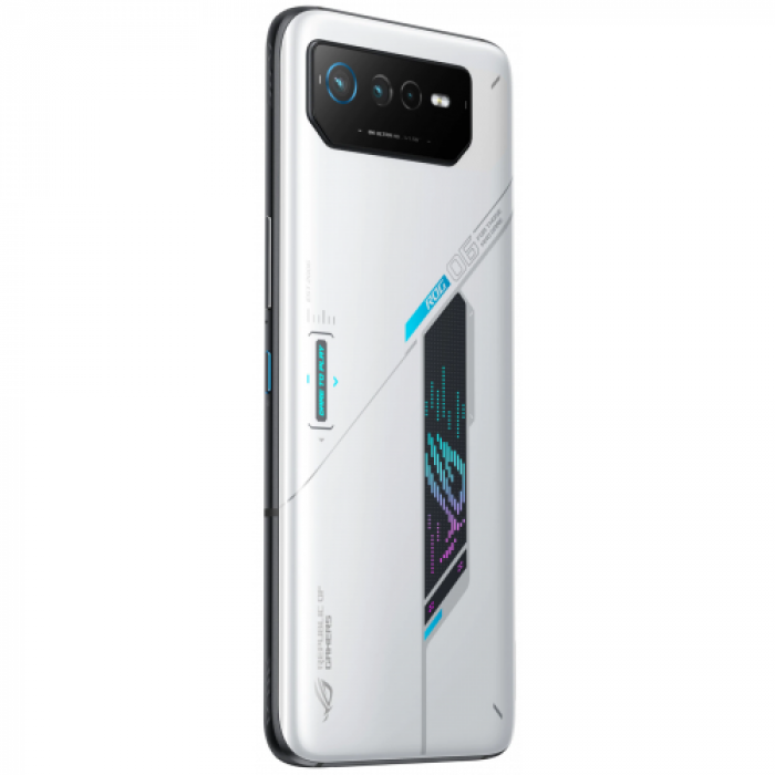 Telefon Mobil ASUS ROG Phone 6 AI2201-1D011EU, Dual SIM, 256GB, 12GB RAM, 5G, Storm White