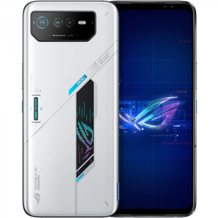 Telefon Mobil ASUS ROG Phone 6 AI2201-1D011EU, Dual SIM, 256GB, 12GB RAM, 5G, Storm White