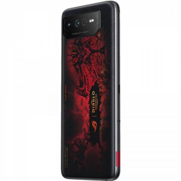 Telefon Mobil ASUS ROG Phone 6 Diablo Immortal Edition AI2201-6B082EU, Dual SIM, 512GB, 16GB RAM, 5G, Hellfire Red