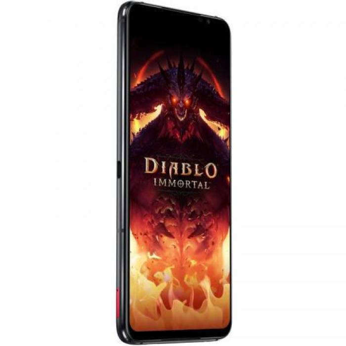 Telefon Mobil ASUS ROG Phone 6 Diablo Immortal Edition AI2201-6B082EU, Dual SIM, 512GB, 16GB RAM, 5G, Hellfire Red