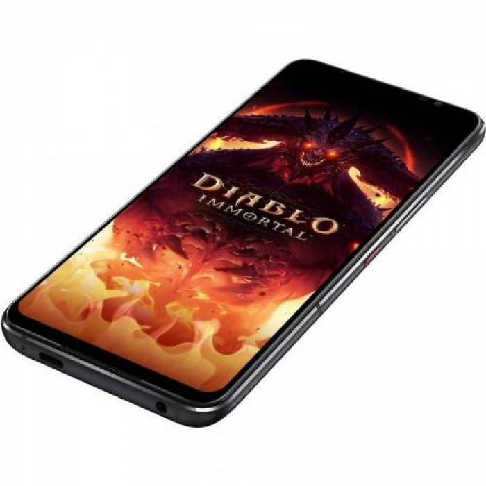 Telefon Mobil ASUS ROG Phone 6 Diablo Immortal Edition AI2201-6B082EU, Dual SIM, 512GB, 16GB RAM, 5G, Hellfire Red
