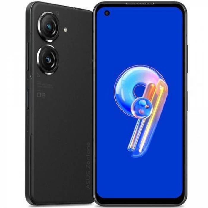 Telefon Mobil ASUS Zenfone 9 AI2202-1A002EU, Dual Sim, 128GB, 8GB RAM, 5G, Midnight Black