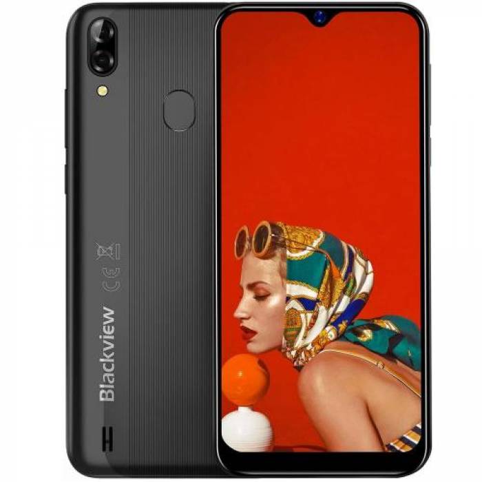 Telefon mobil Blackview A60 Pro Dual SIM, 16GB, 3GB RAM, 4G, Black