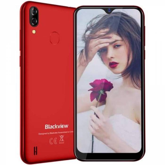 Telefon mobil Blackview A60 Pro Dual SIM, 16GB, 3GB RAM, 4G, Red