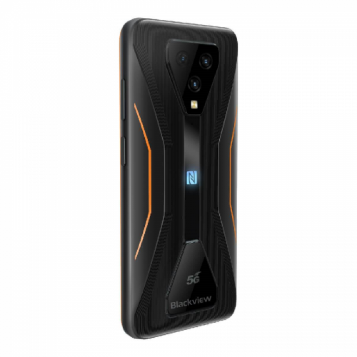 Telefon mobil Blackview BL5000 Dual SIM, 128GB, 8GB RAM, 5G, Orange