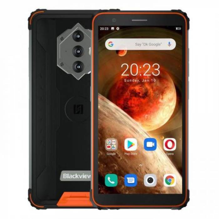 Telefon mobil Blackview BV6600 Dual SIM, 64GB, 4GB RAM, 4G, Orange