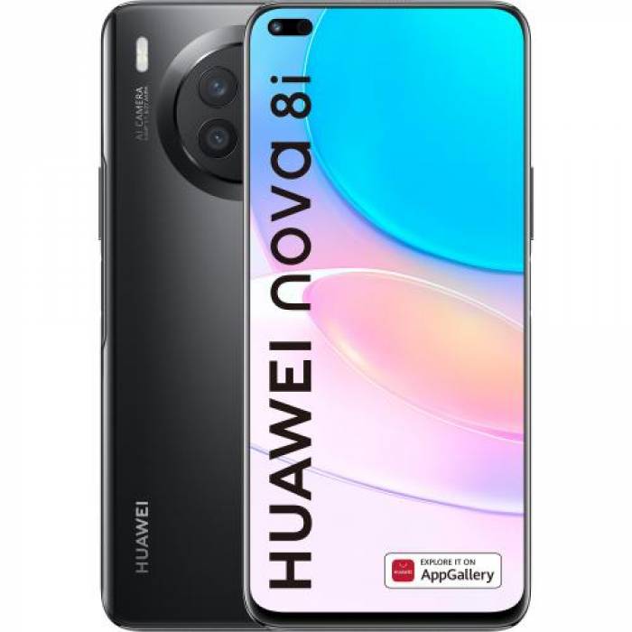 Telefon mobil Huawei Nova 8i Dual SIM, 128GB, 6GB RAM, 4G, Starry Black