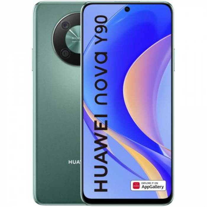 Telefon mobil Huawei Nova Y90, Dual Sim, 128GB, 6GB RAM, 4G, Emerald Green