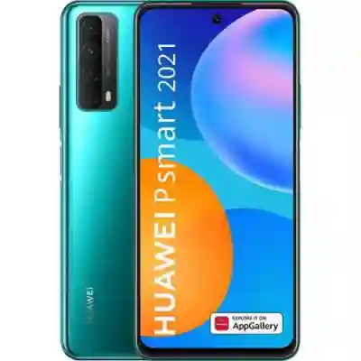 Telefon mobil Huawei P Smart (2021), Dual SIM, 128GB, 4GB RAM, 4G, Crush Green