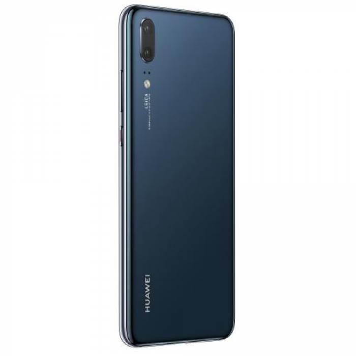 Telefon Mobil Huawei P20 Dual SIM, 128GB, 4GB RAM, 4G, Midnight Blue