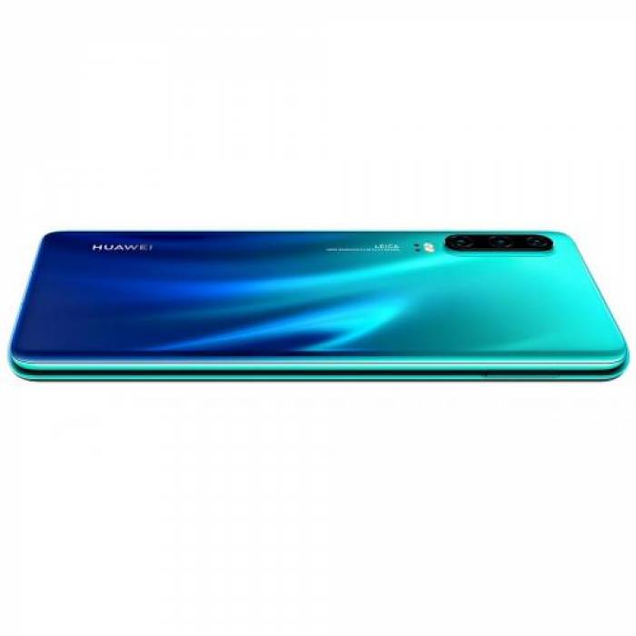 Telefon Mobil Huawei P30 Dual SIM, 128GB, 6GB RAM, 4G, Aurora Blue