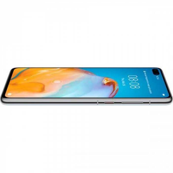Telefon Mobil Huawei P40 Dual SIM, 128GB, 5G, Ice White