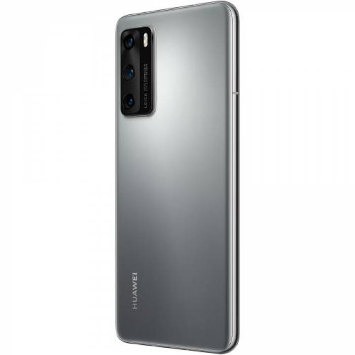 Telefon Mobil Huawei P40 Dual SIM, 128GB, 8GB RAM, 5G, Silver Frost