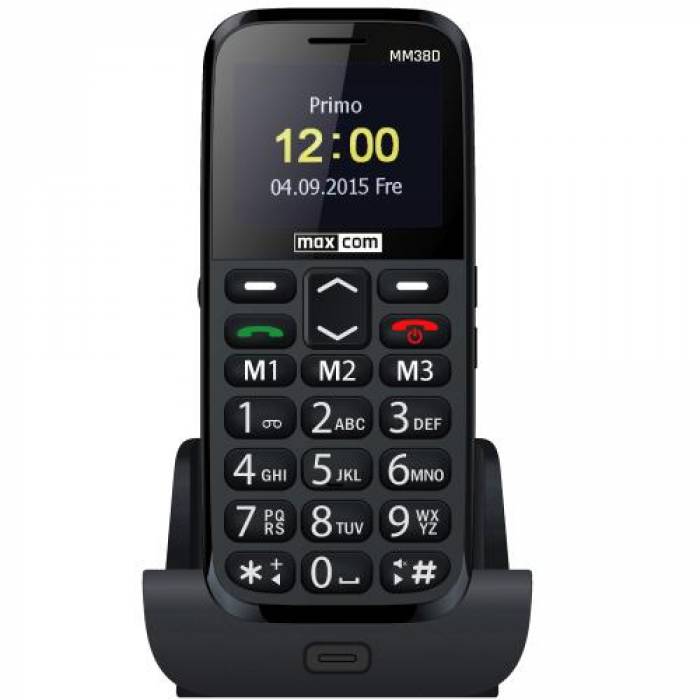 Telefon mobil MaxCom Comfort MM38D Single SIM, Black