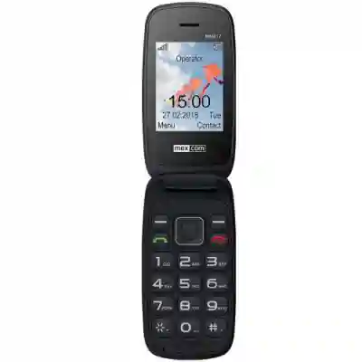Telefon mobil Maxcom Comfort MM817, Dual SIM, 2G, Black + Statie de incarcare