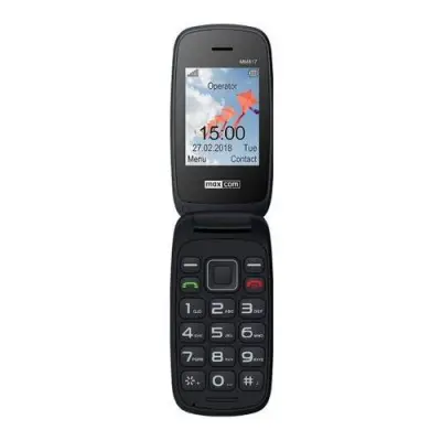 Telefon mobil Maxcom Comfort MM817, Dual SIM, 2G, Red + Statie de incarcare