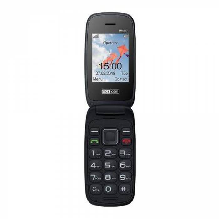 Telefon mobil Maxcom Comfort MM817, Dual SIM, 2G, Red + Statie de incarcare