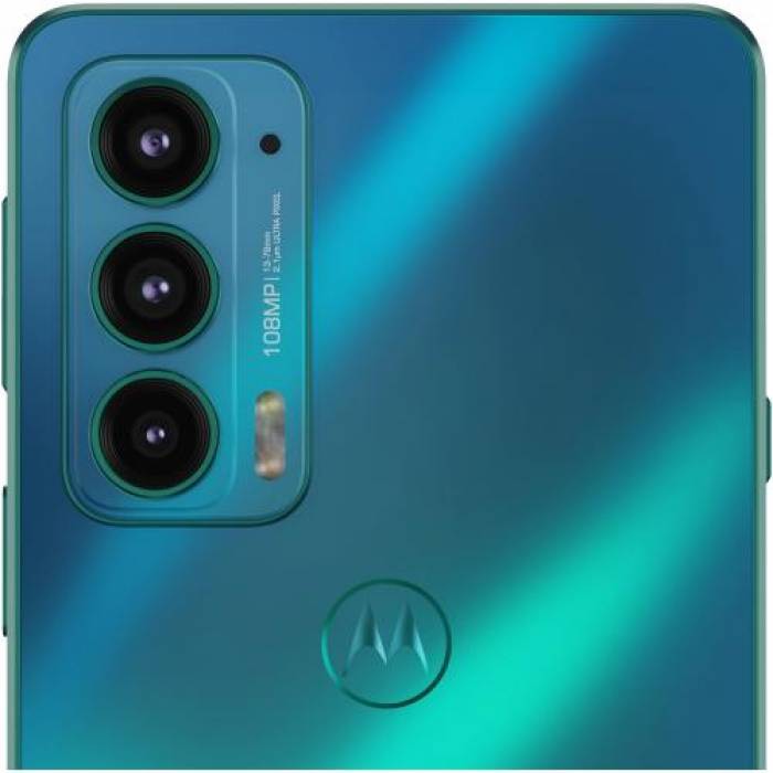 Telefon Mobil Motorola Edge 20 Dual SIM, 128GB, 8GB RAM, 5G, Frosted Emerald